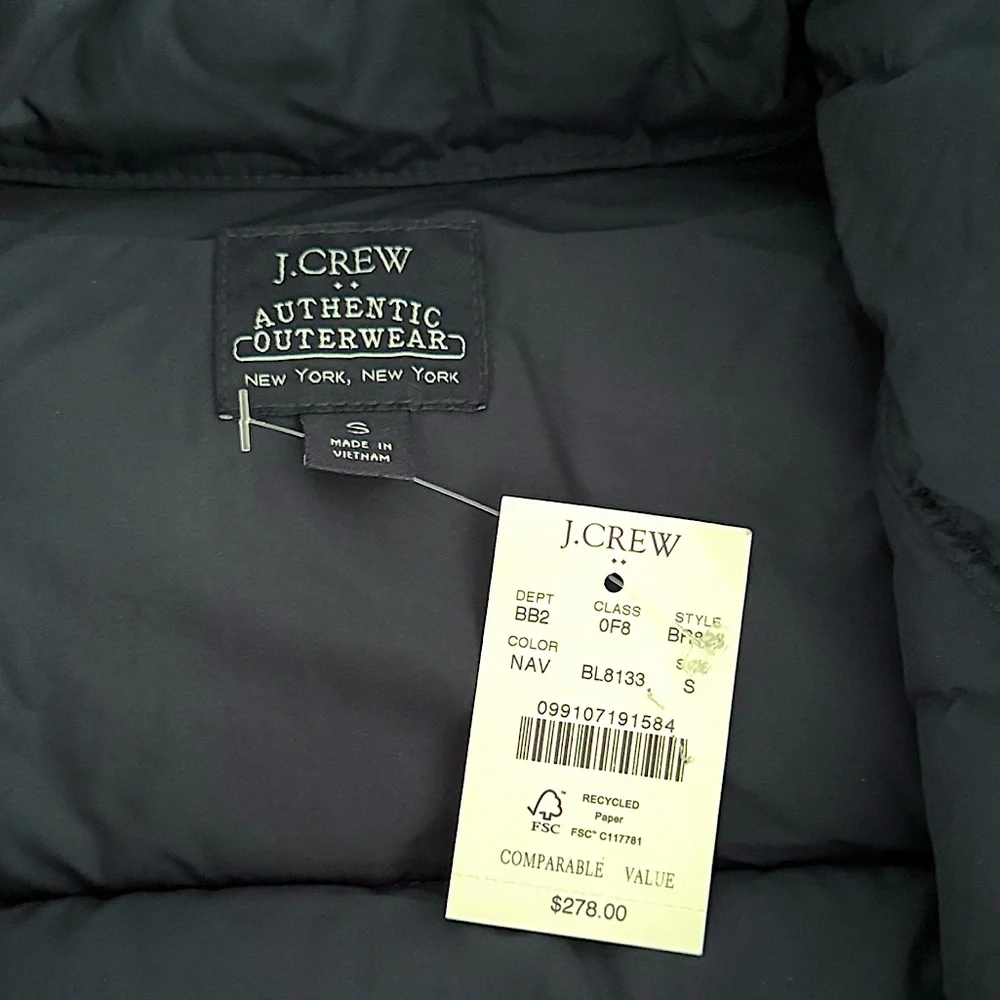 J. Crew Puffer jacket